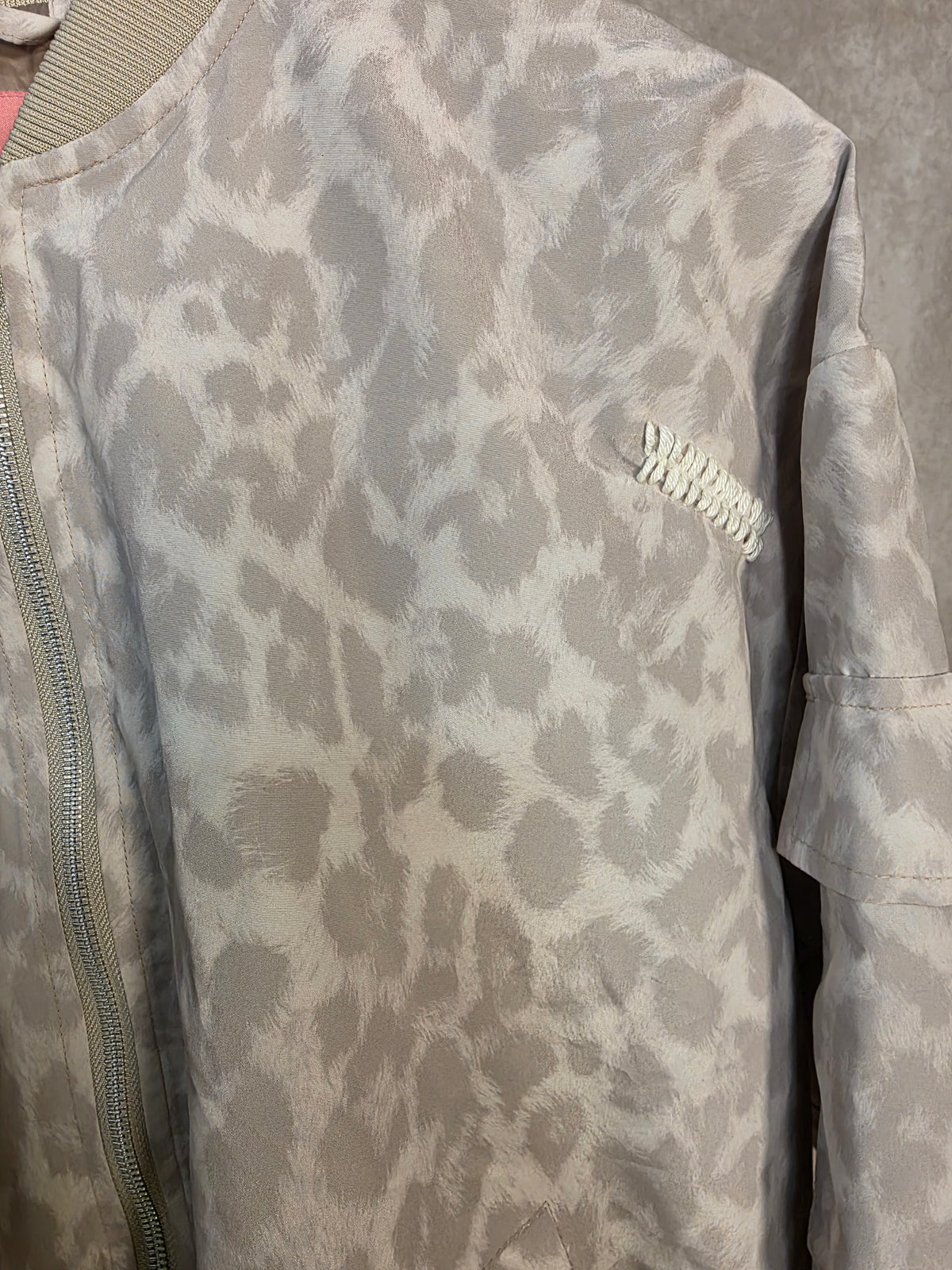 Giubbottto bomber stampa leopardata