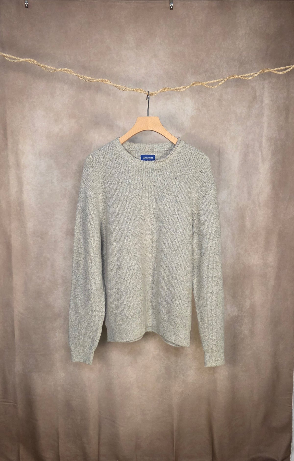 Maglione girocollo grigio mélange