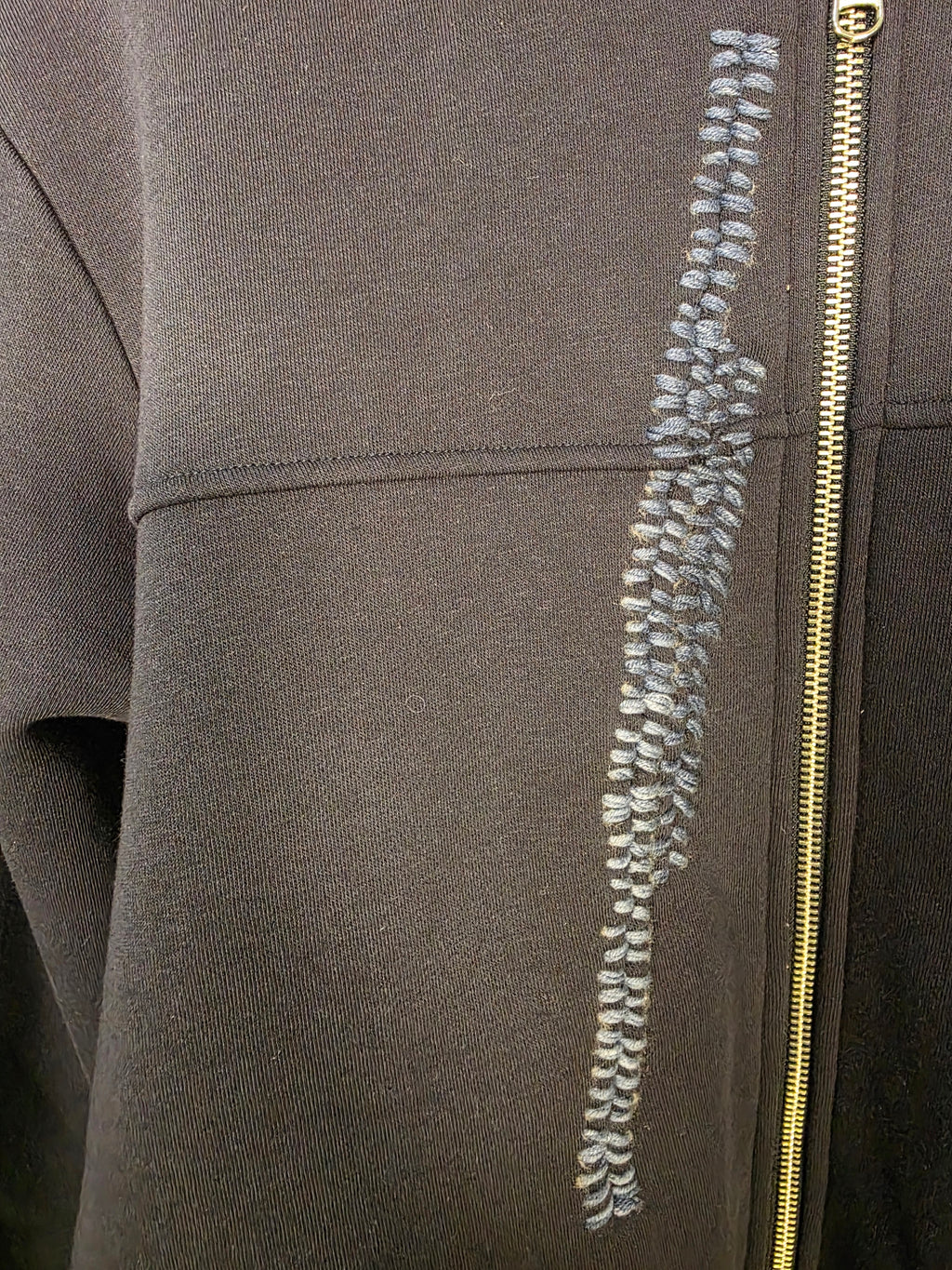 Felpa imbottita con zip