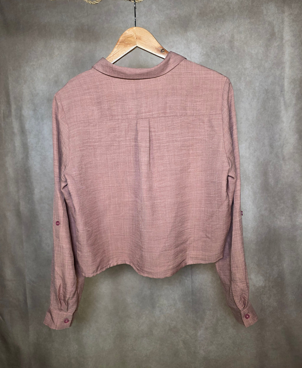 Camicia leggera rosa cipria