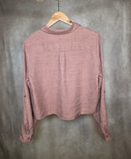 Camicia leggera rosa cipria