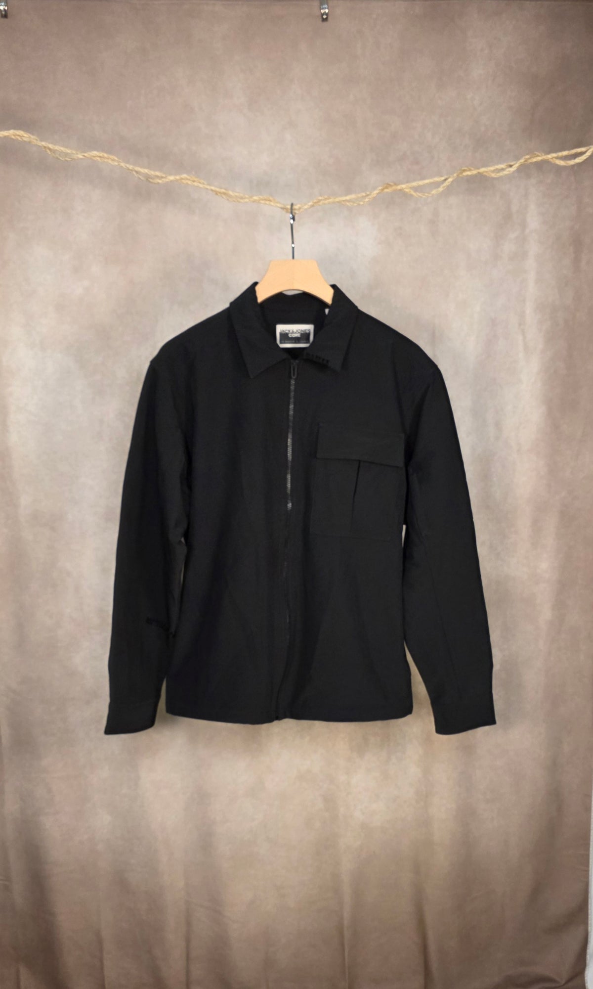 Giacca relaxed fit con zip leggera