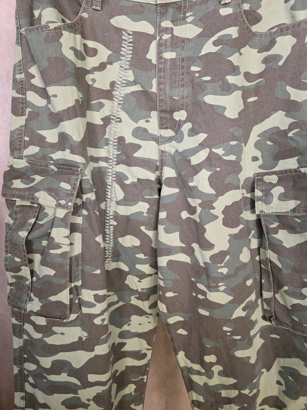 Pantaloni cargo in cotone baggy fit
