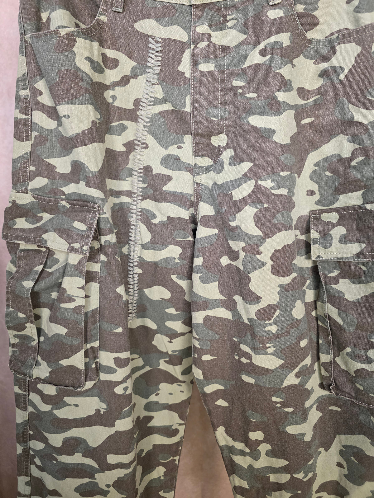 Pantaloni cargo in cotone baggy fit