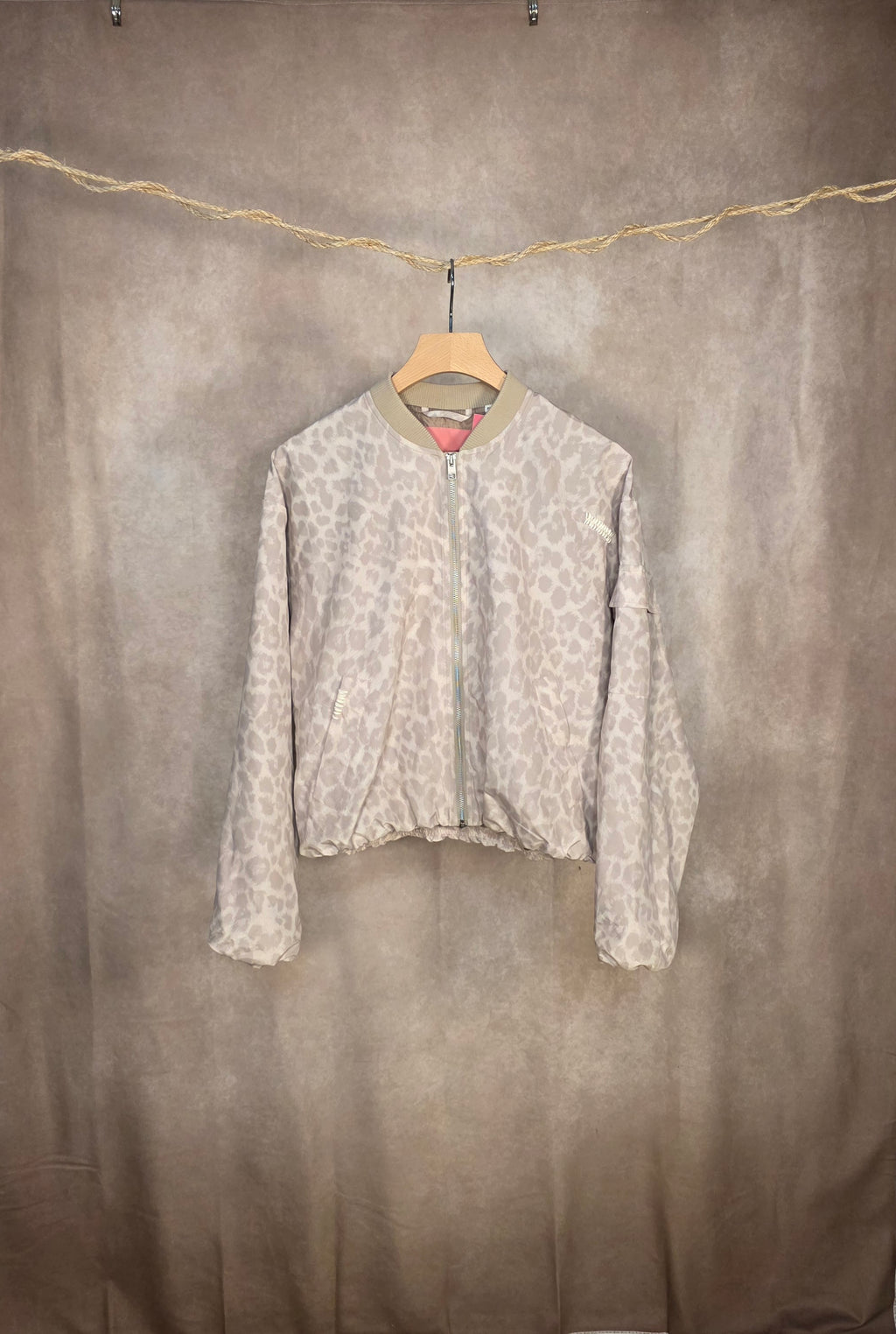 Giubbottto bomber stampa leopardata
