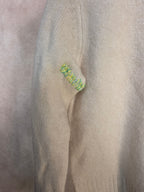 Cardigan cropped a scollo V