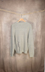 Maglione girocollo grigio mélange