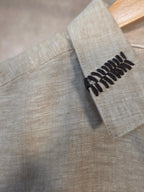 Camicia in misto lino e cotone riciclato