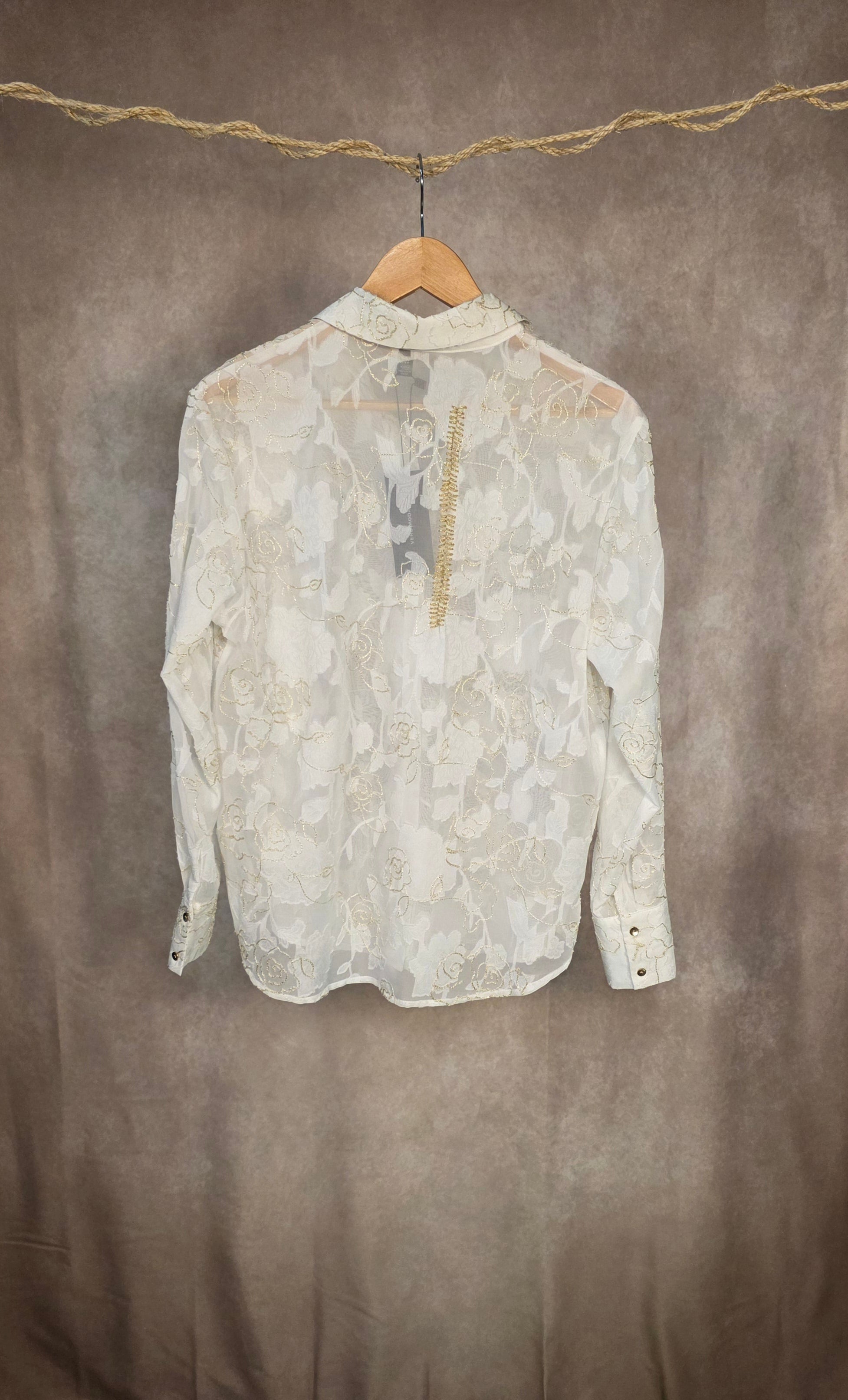 Camicia organza fil coupè