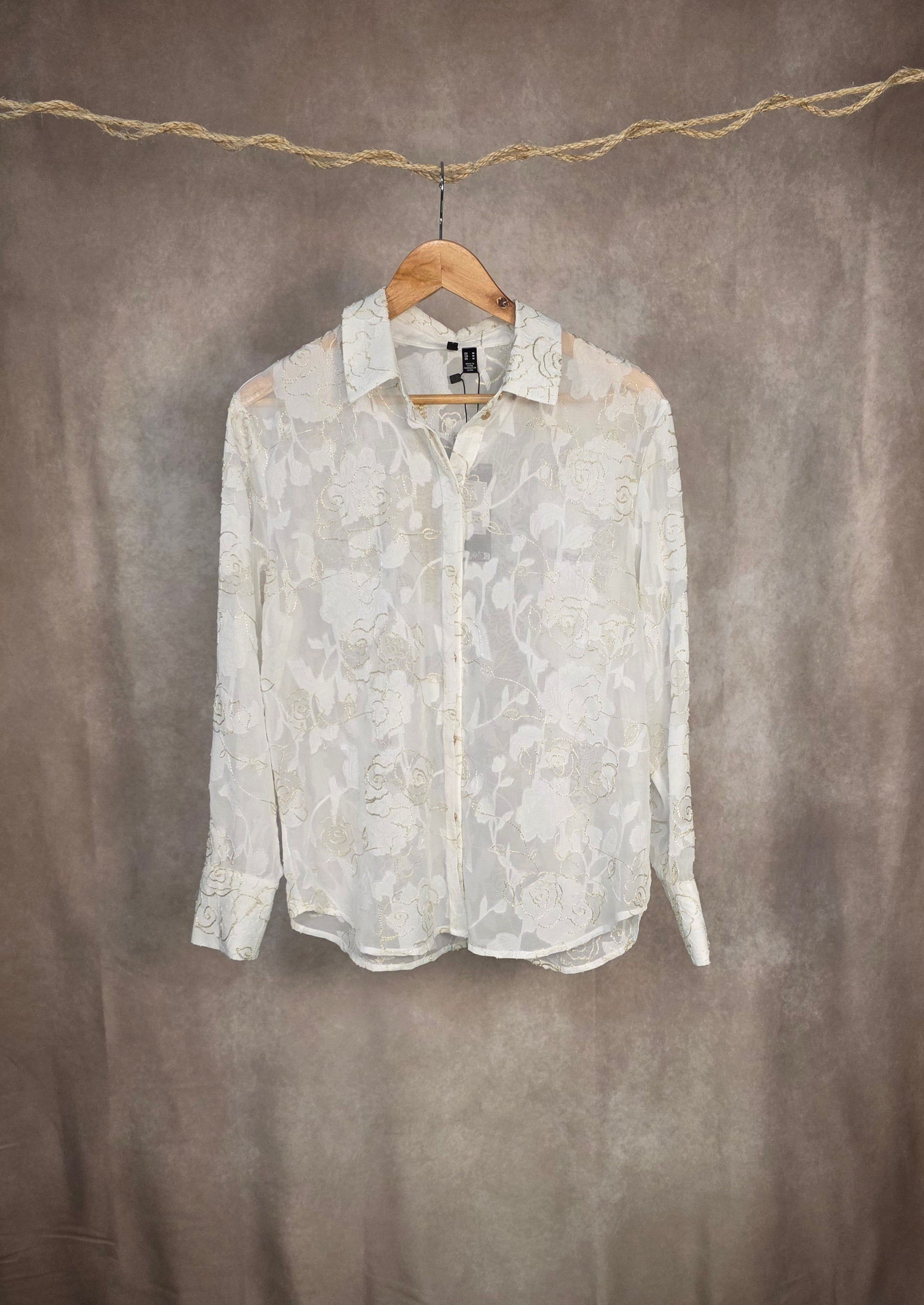 Camicia organza fil coupè