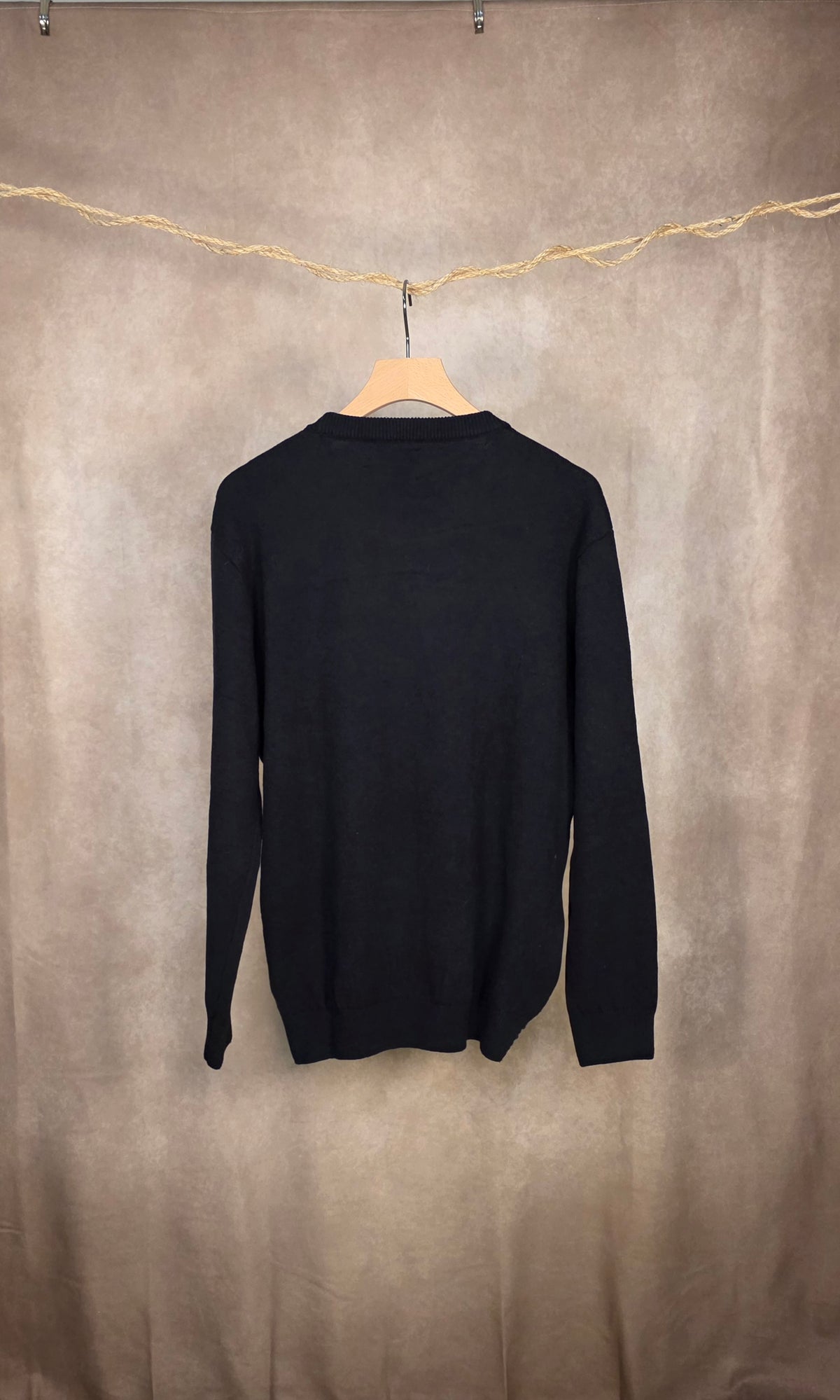 Maglione girocollo a rombi