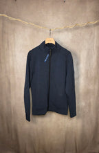 Felpa blu navy full zip