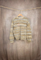 Maglia cozy a righe sfumate