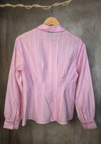 Camicia a righe con strass