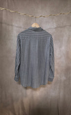 Camicia gessata a maniche lunghe