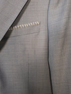 Giacca sartoriale monopetto blu polvere