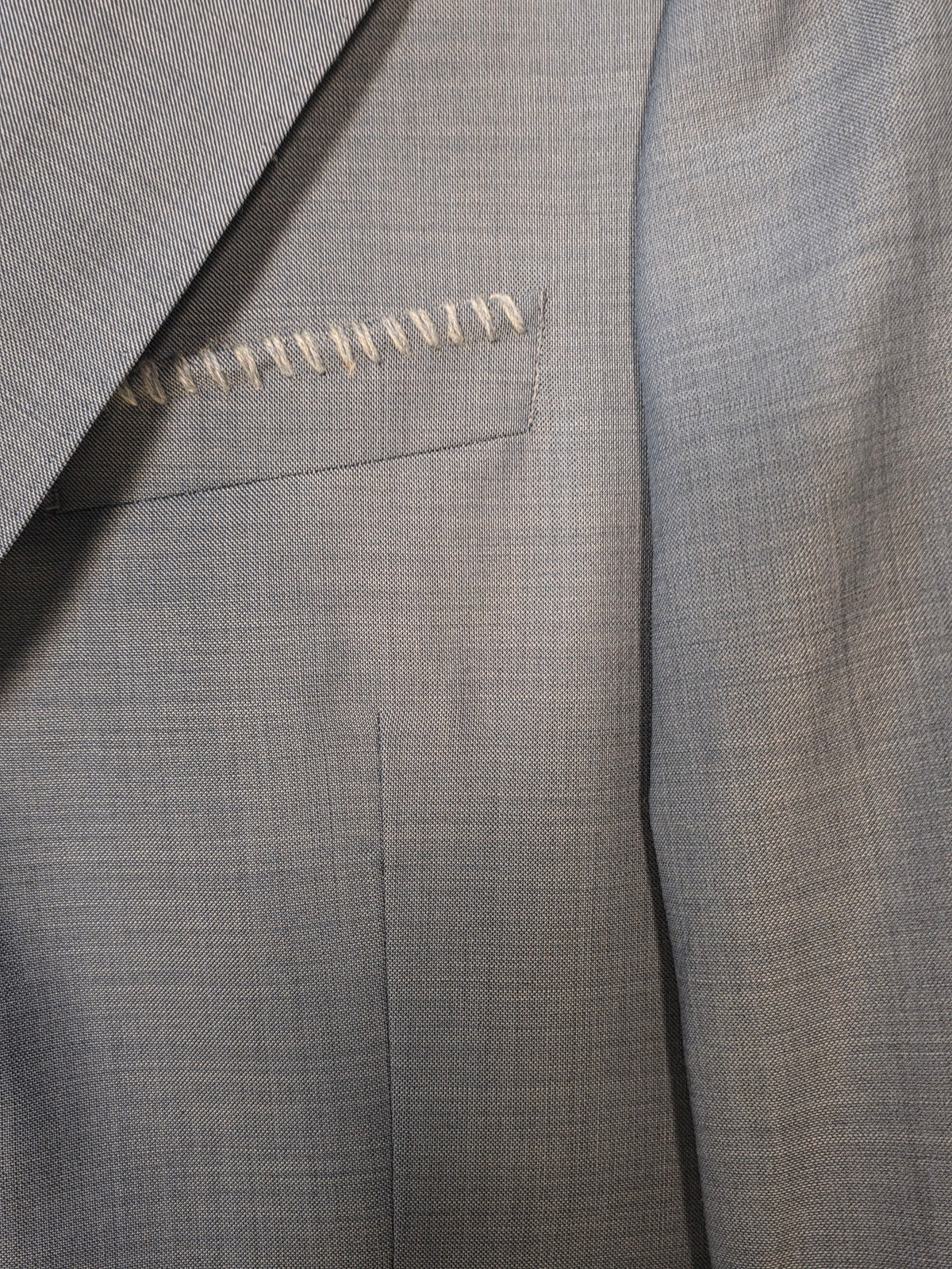 Giacca sartoriale monopetto blu polvere