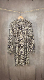 Abito mini a stampa animalier