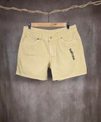 Shorts in denim giallo