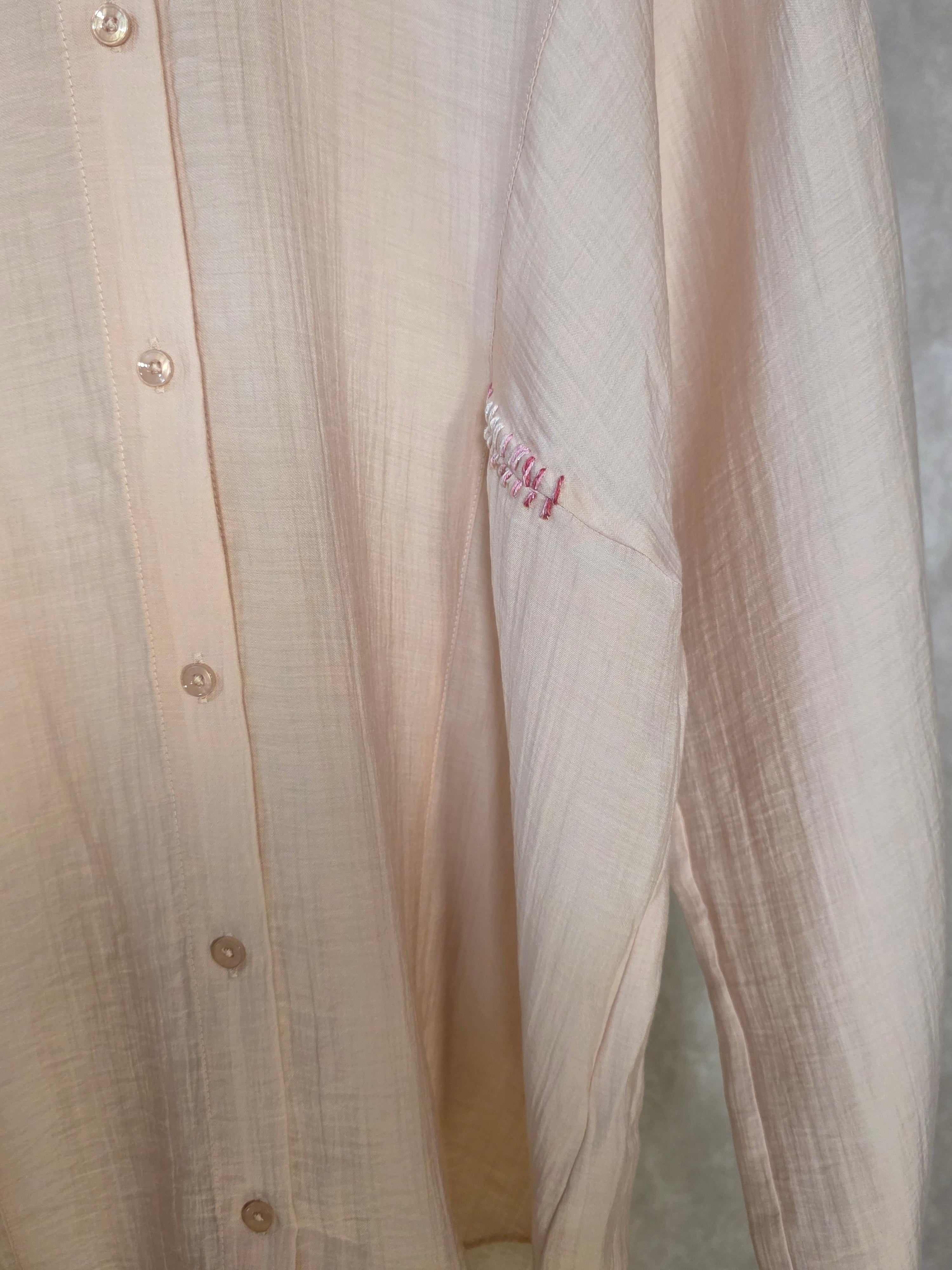Camicia con collo alla coreana