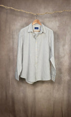 Camicia in puro cotone gessato