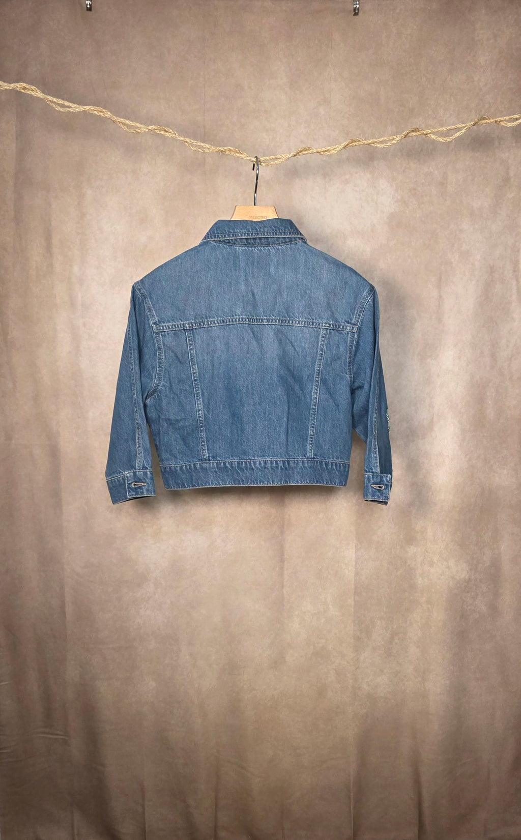 Giacca jeans cropped