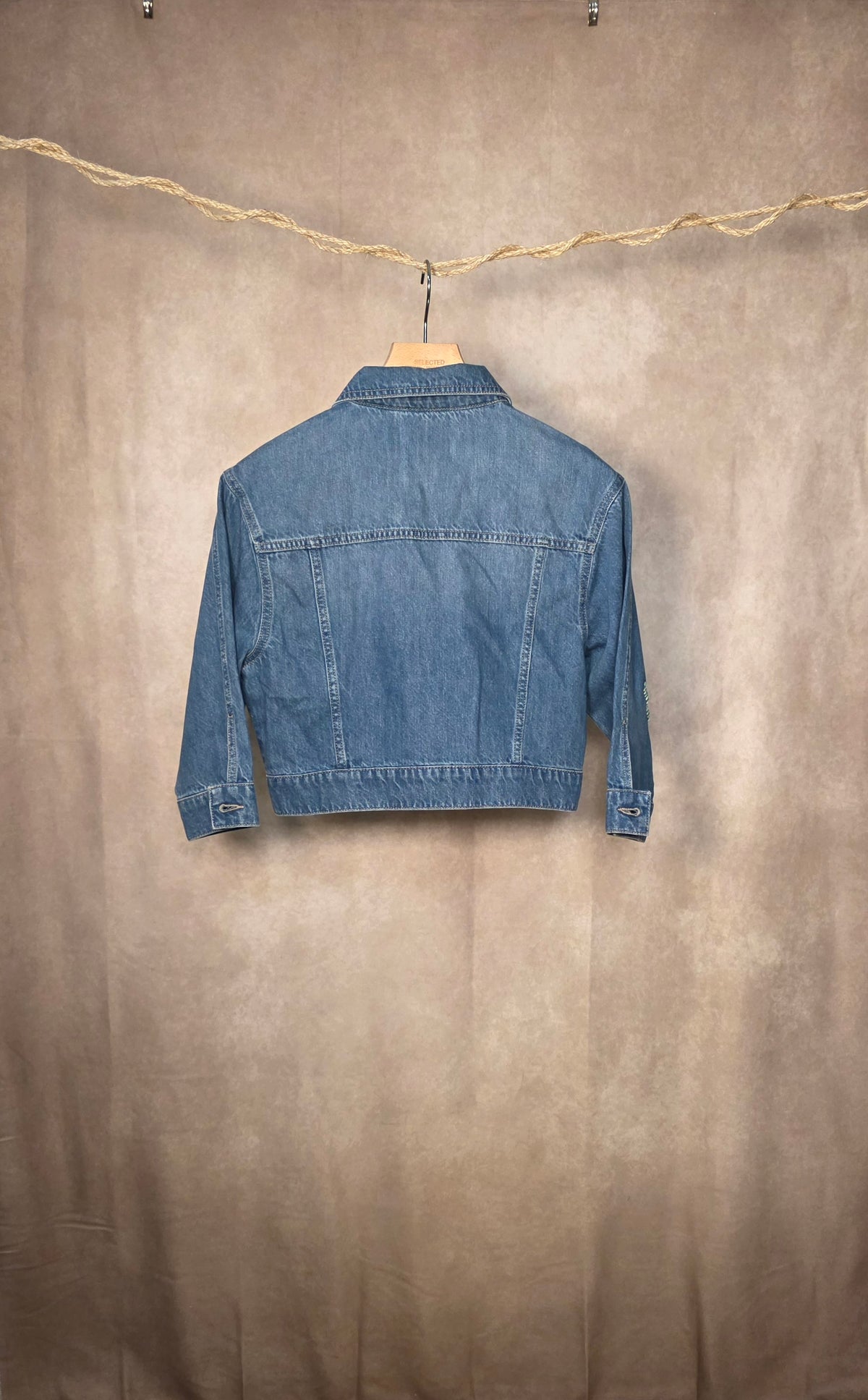 Giacca jeans cropped