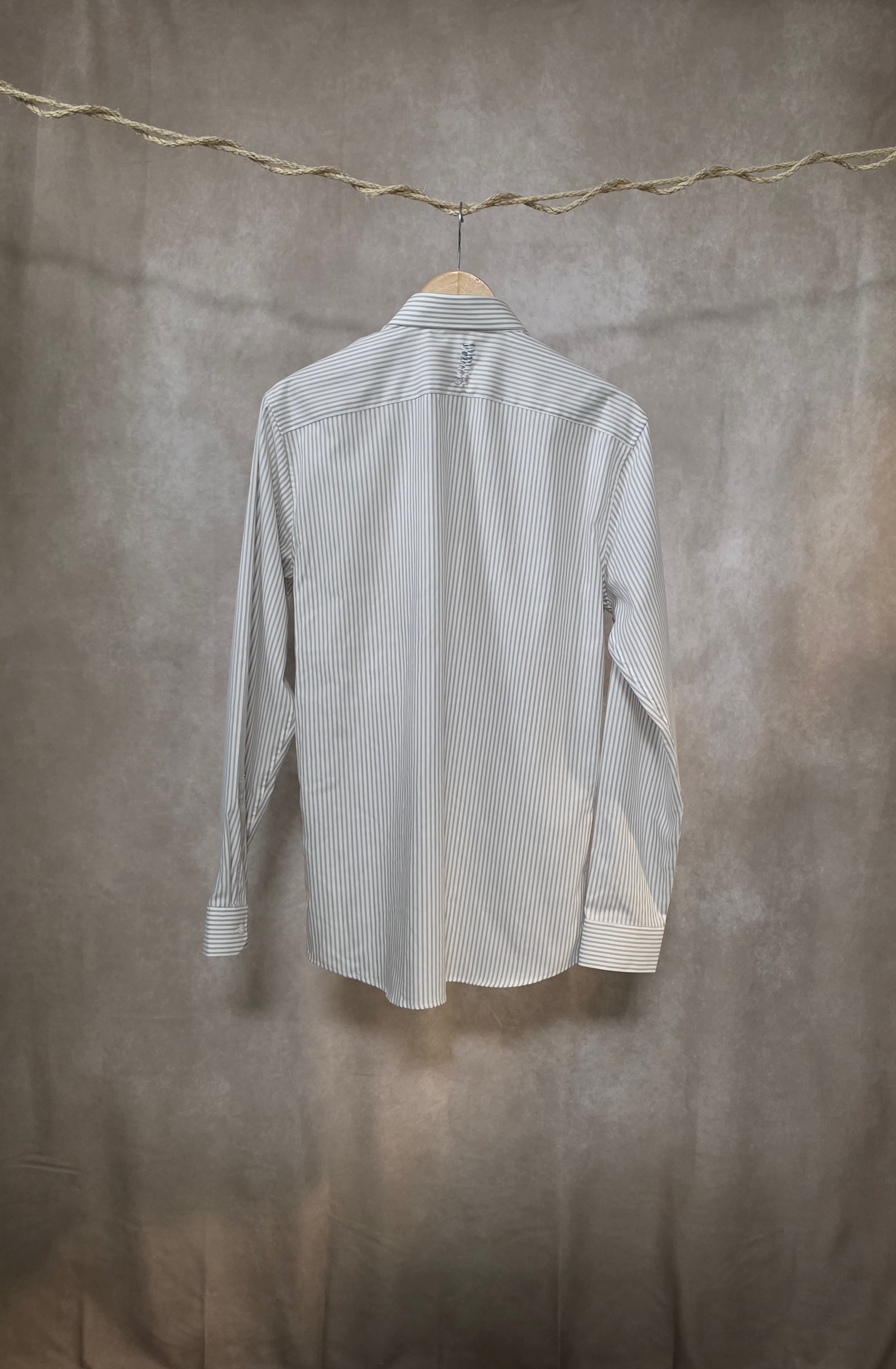 Camicia gessata slim fit