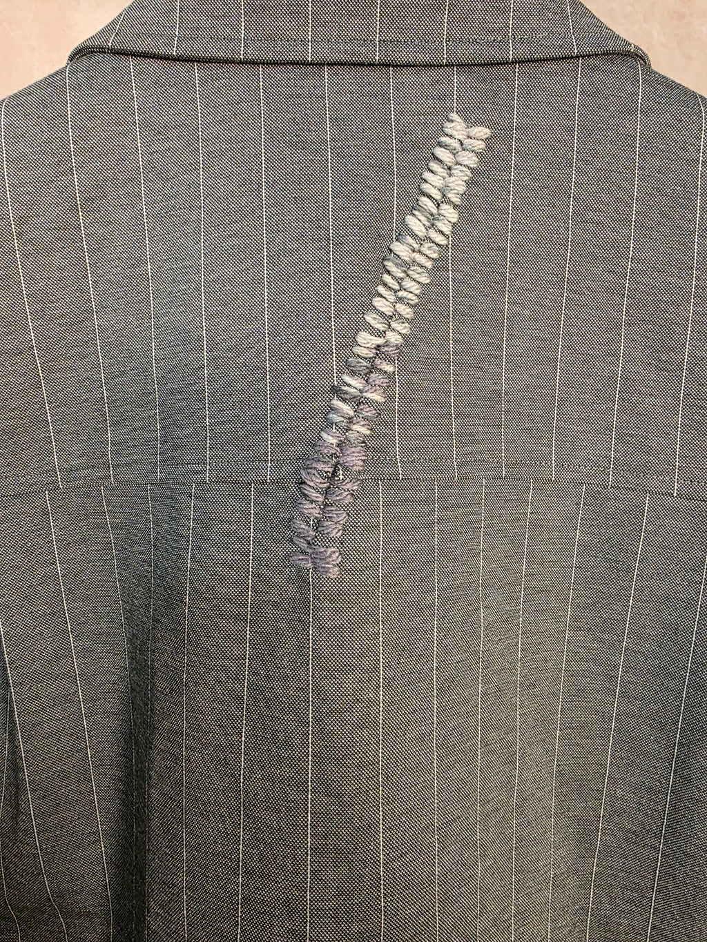 Blazer gessato grigio