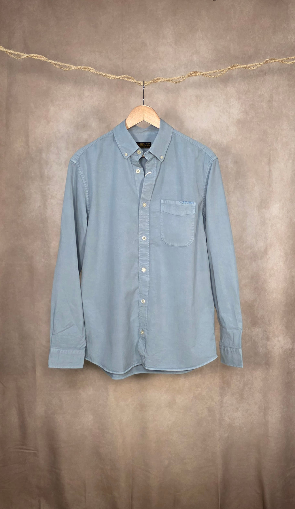 Camicia a maniche lunghe in misto cotone