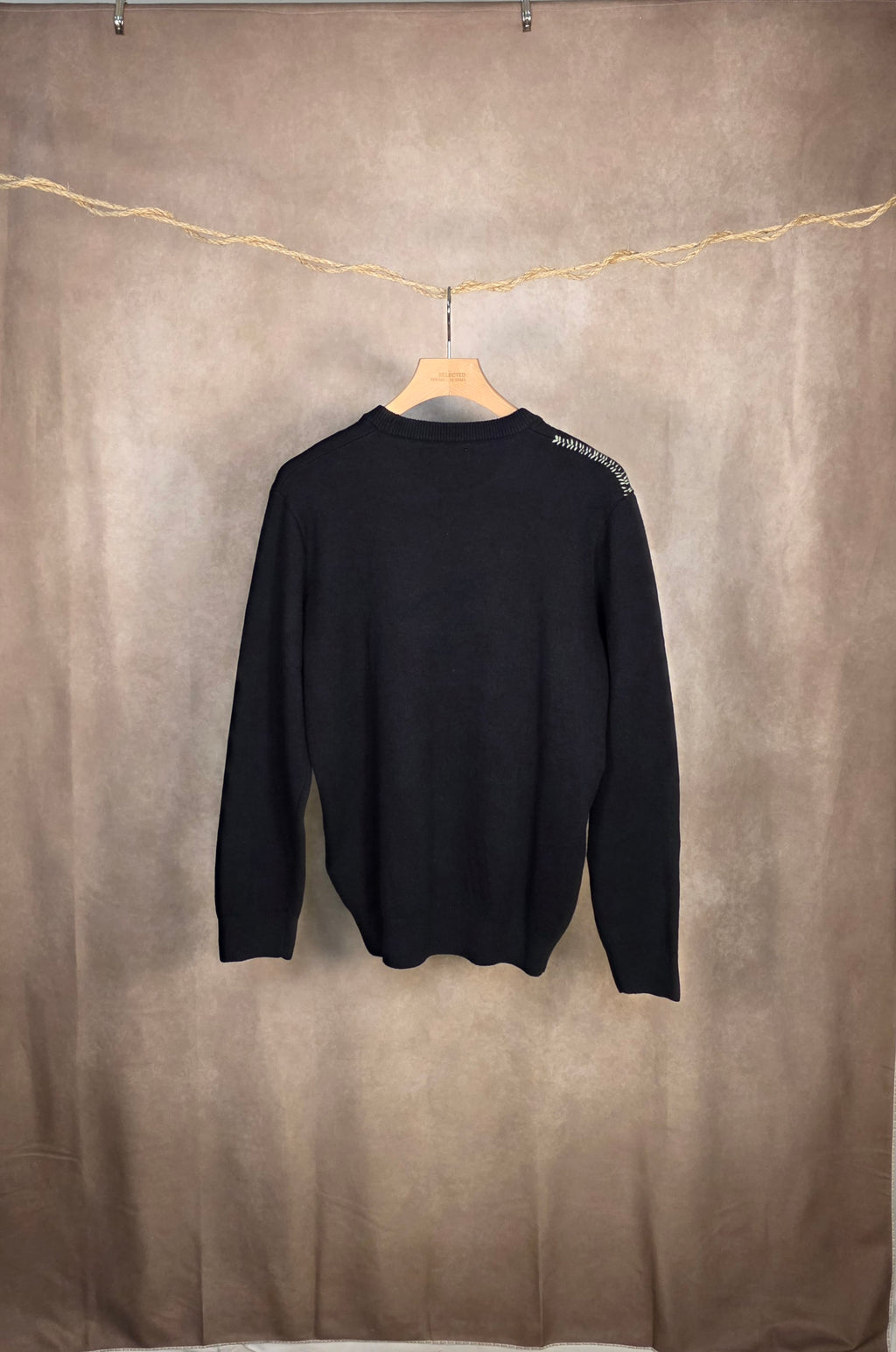 Maglione girocollo a rombi
