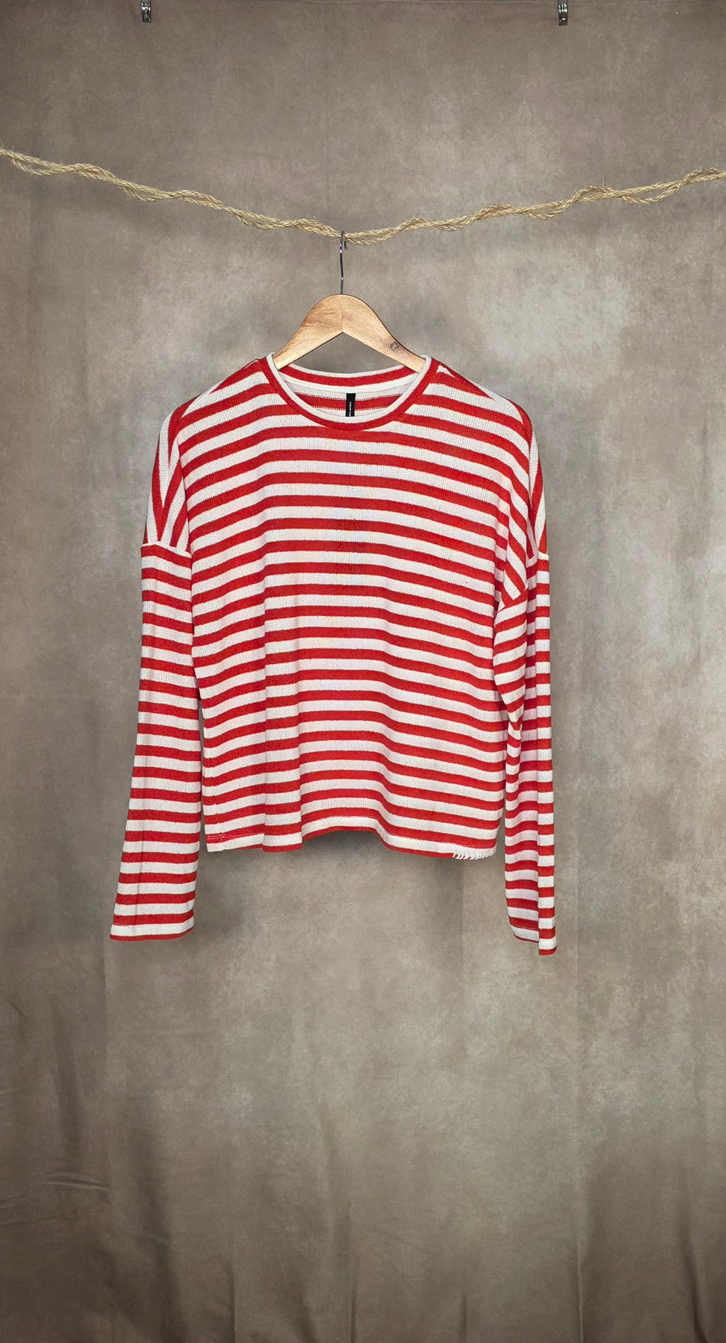Maglia leggera oversize a righe