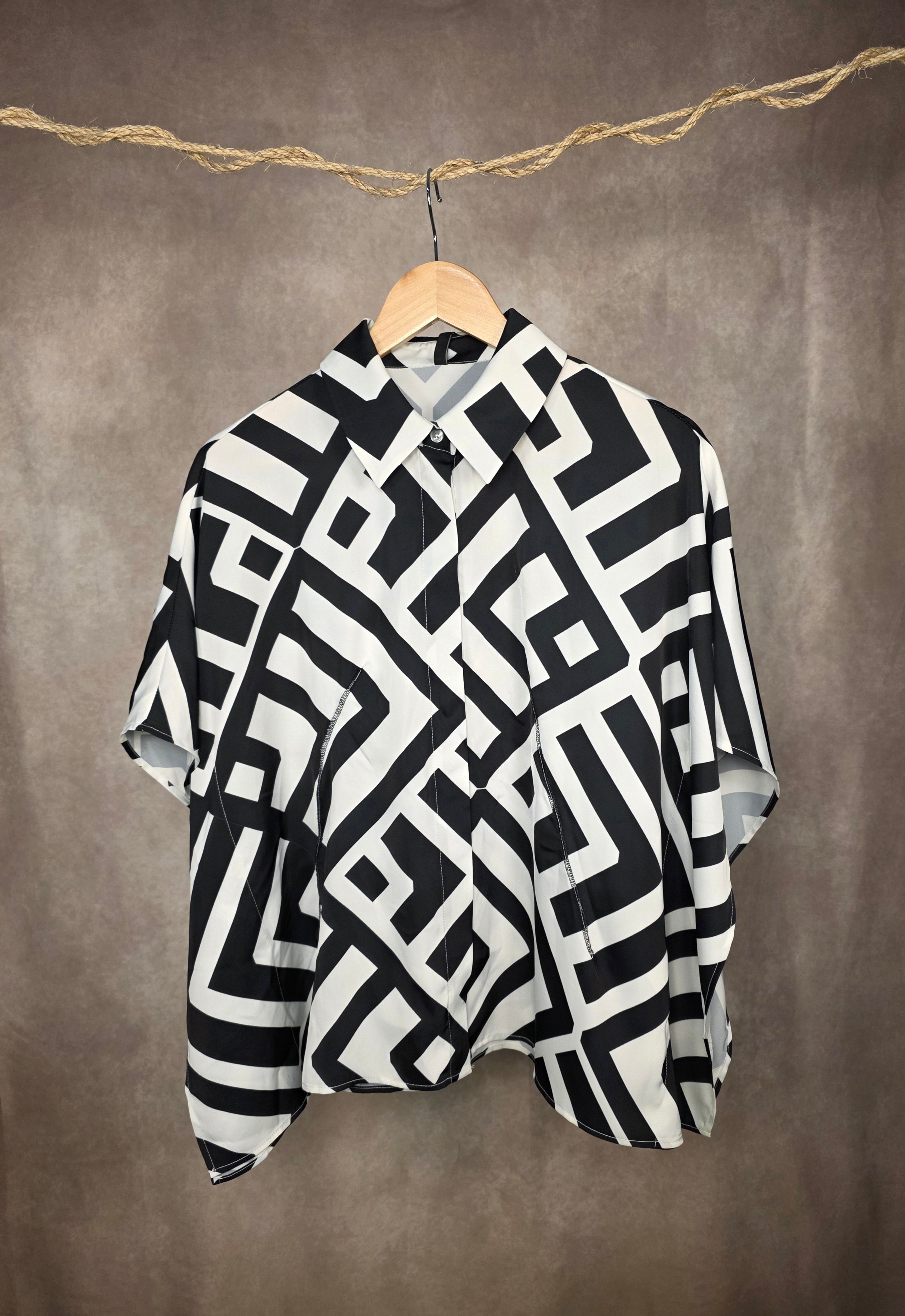 Camicia stampa geometrica