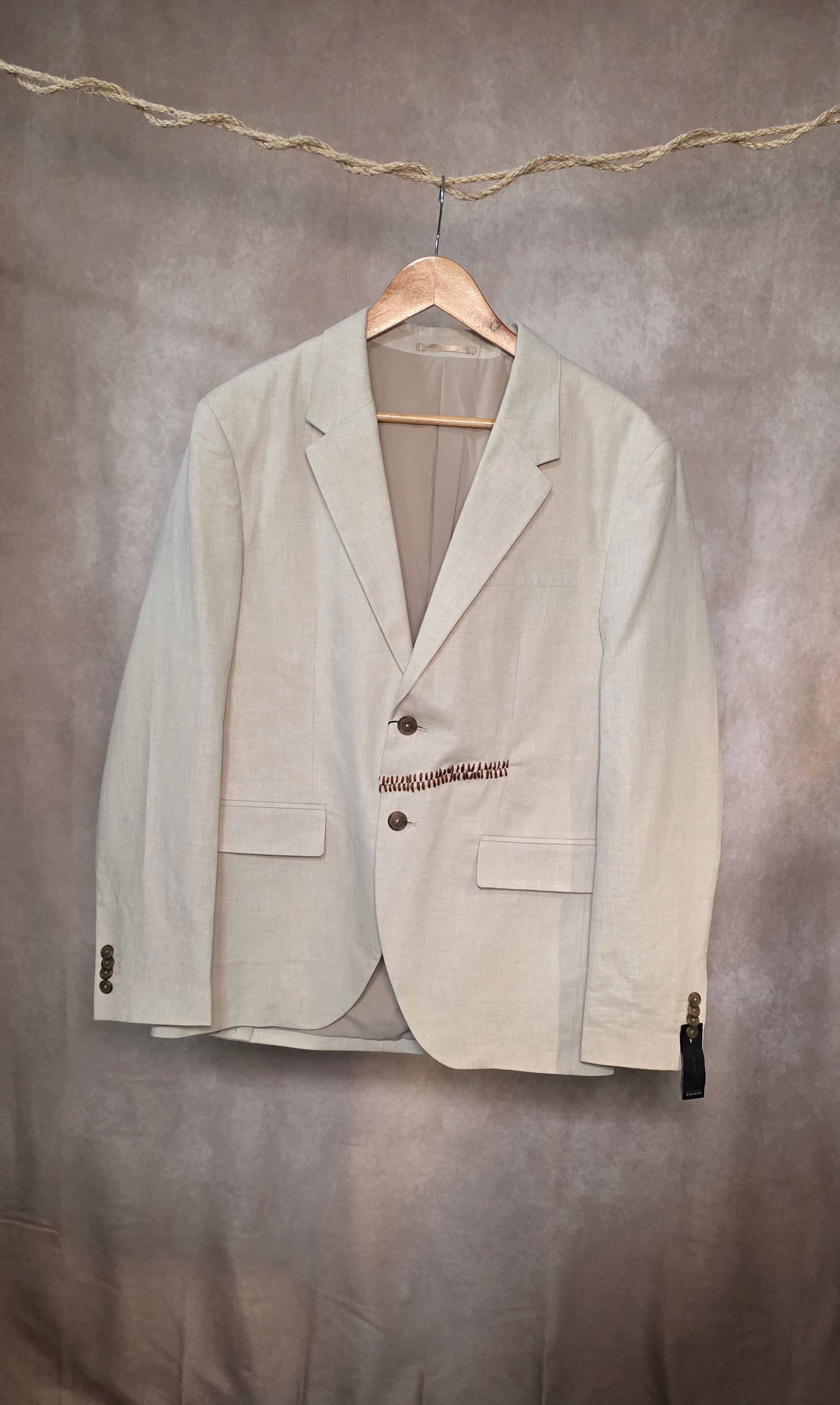 Blazer in misto lino