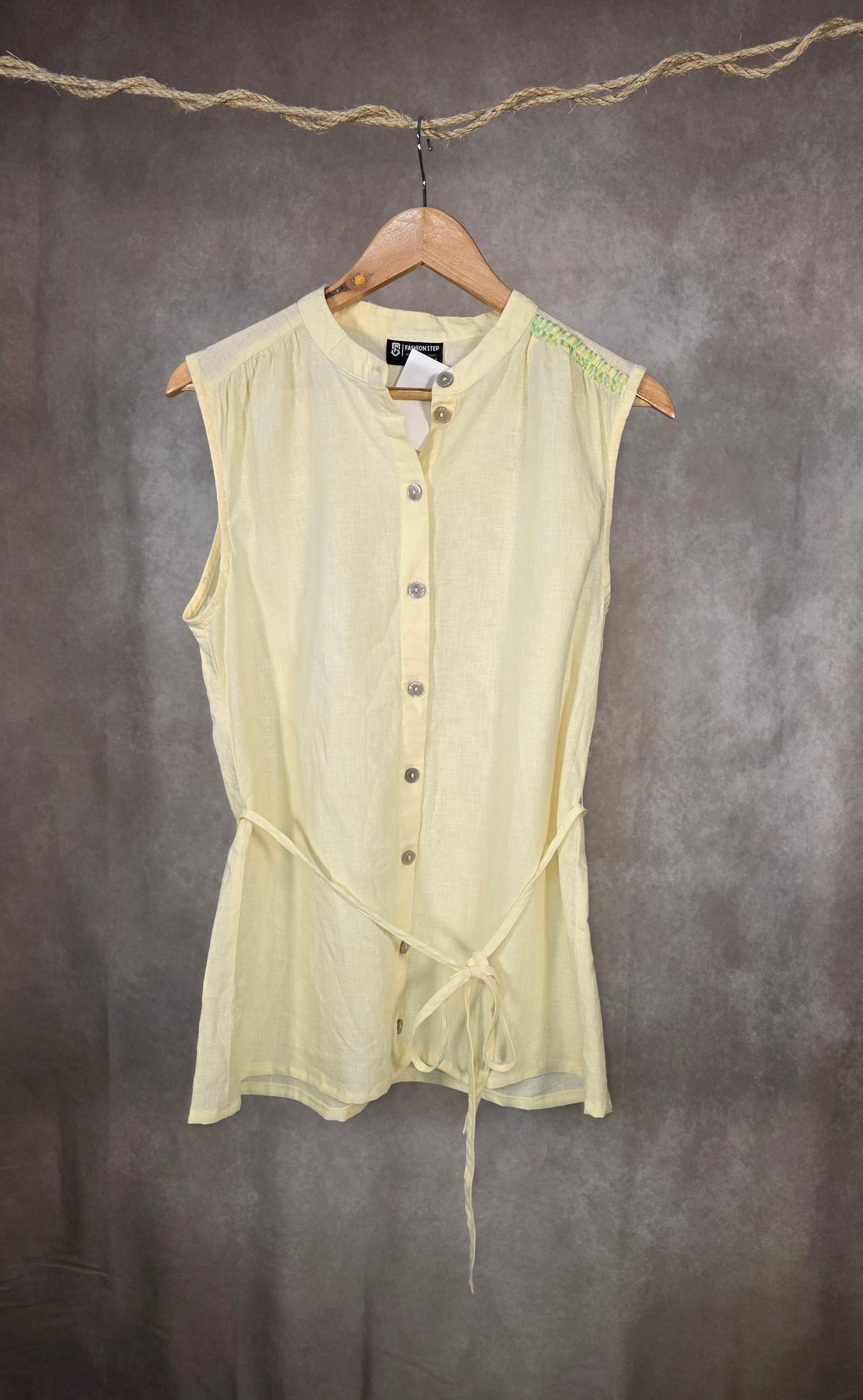 Camicia senza maniche soft touch