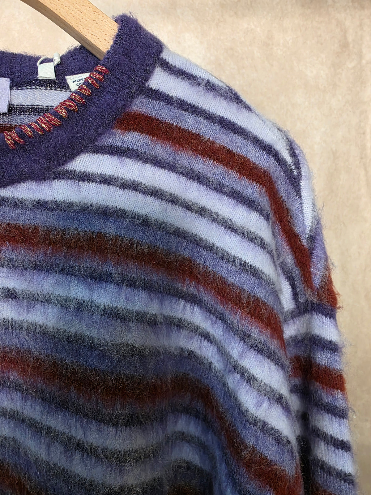 Maglia a righe sfumate