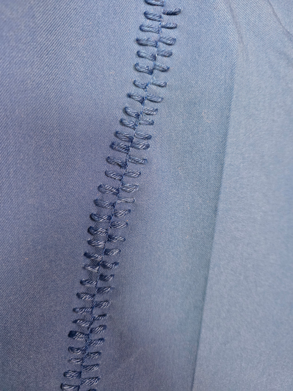 Pantalone blu gamba dritta