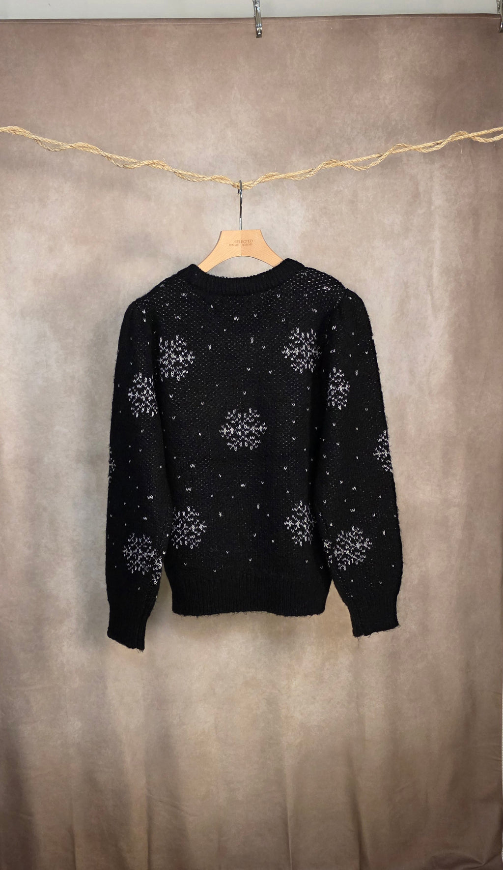 Maglione in maglia morbida con fiocchi di neve