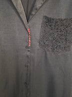 Camicia a maniche lunghe nera
