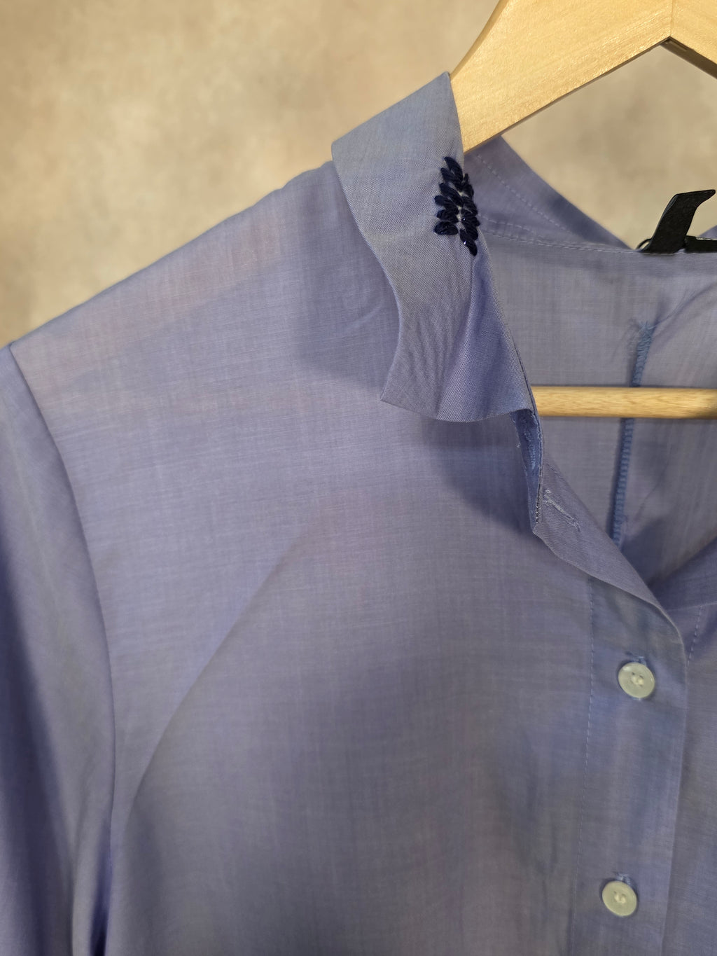 Camicia effetto velato in tessuto leggero