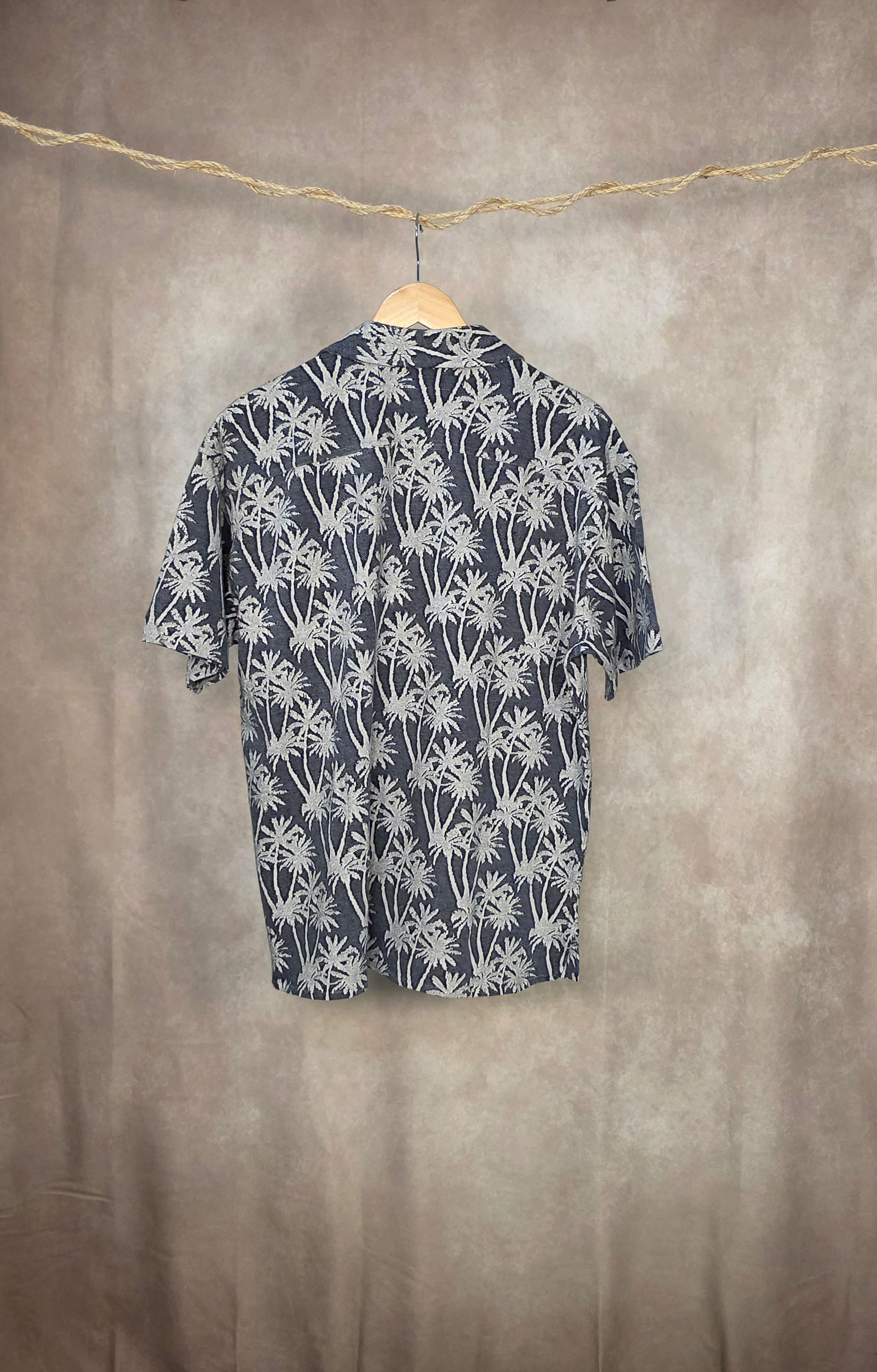 Camicia jacquard in cotone biologico