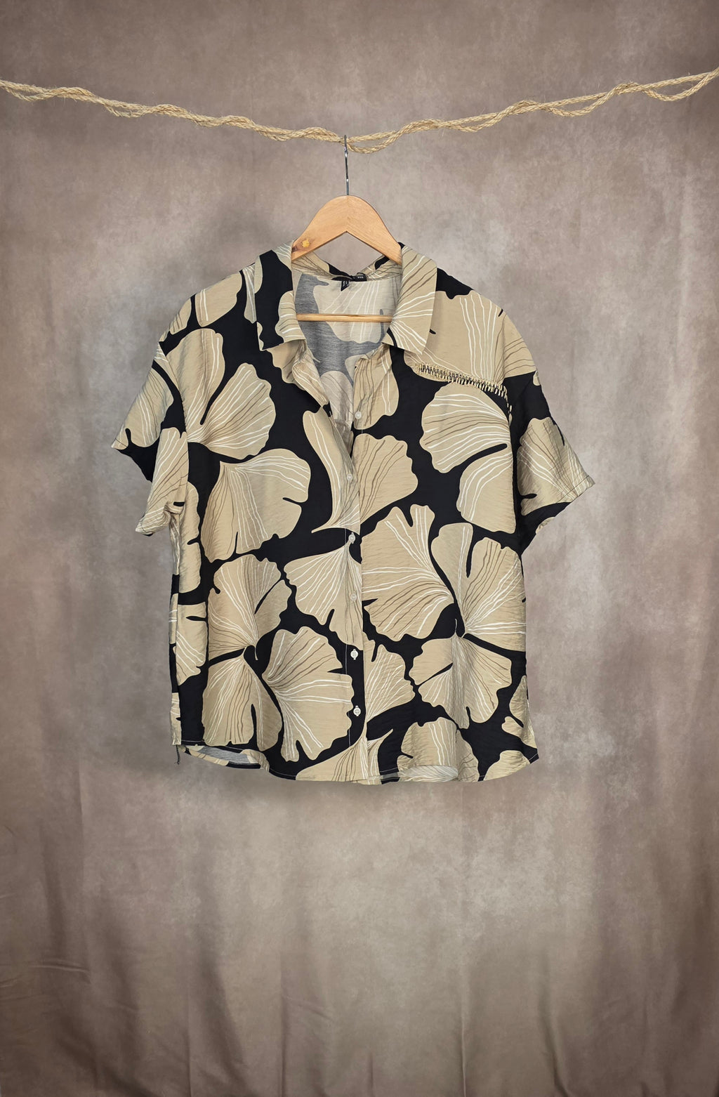 Camicia oversize in fantasia