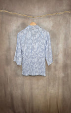 Camicia con corpetto arriciato in vita