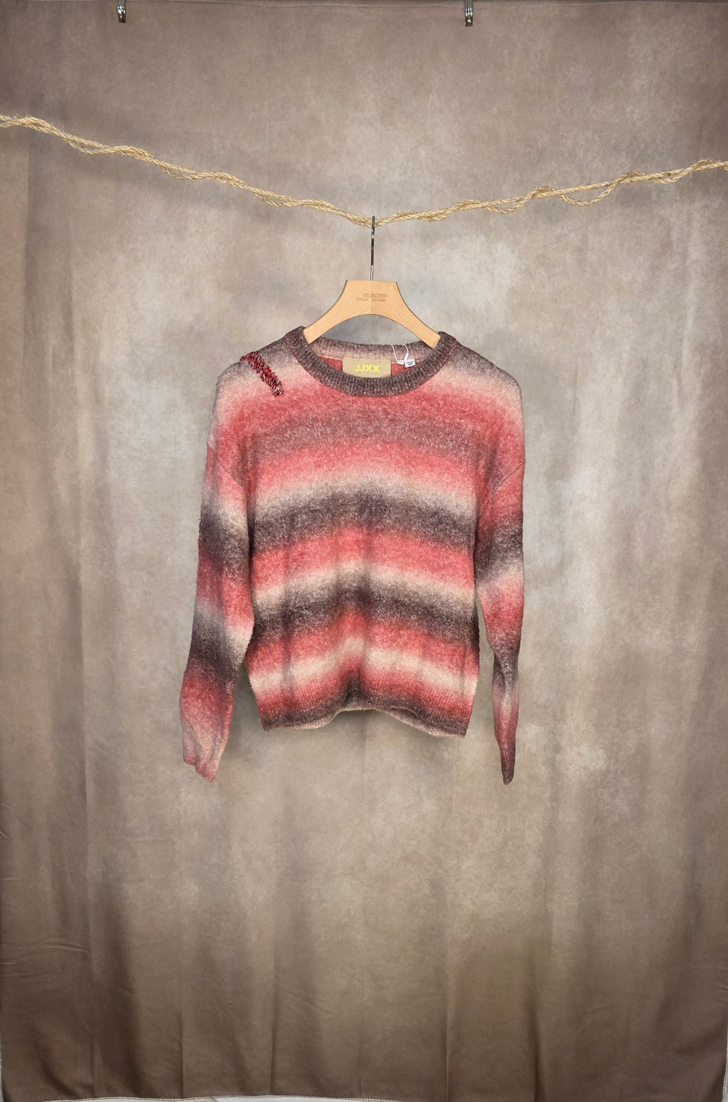 Maglia a righe sfumate