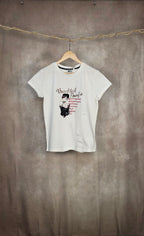T-shirt bianca in cotone