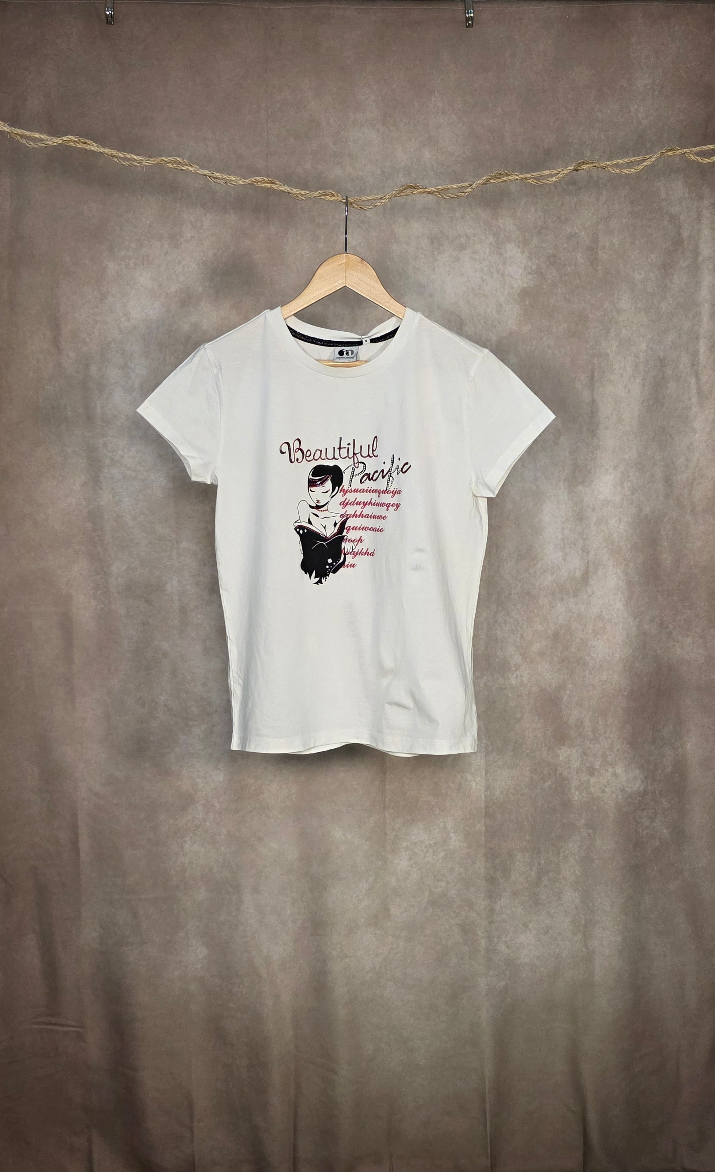 T-shirt bianca in cotone