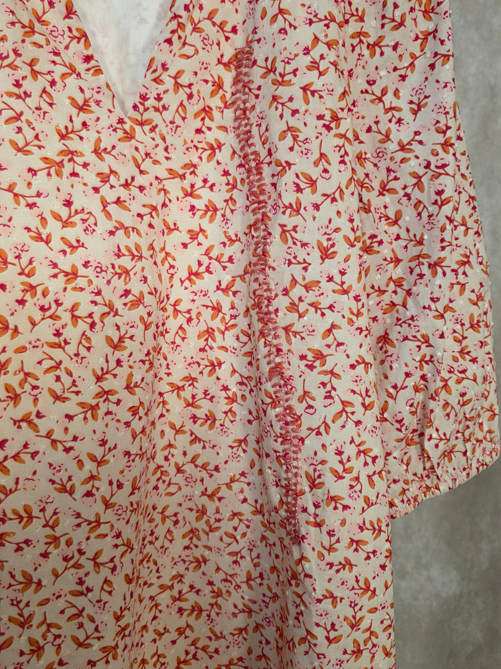 Abito midi pink flower