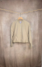 Giacca bomber leggera beige