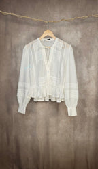 Camicia ricamata bianca