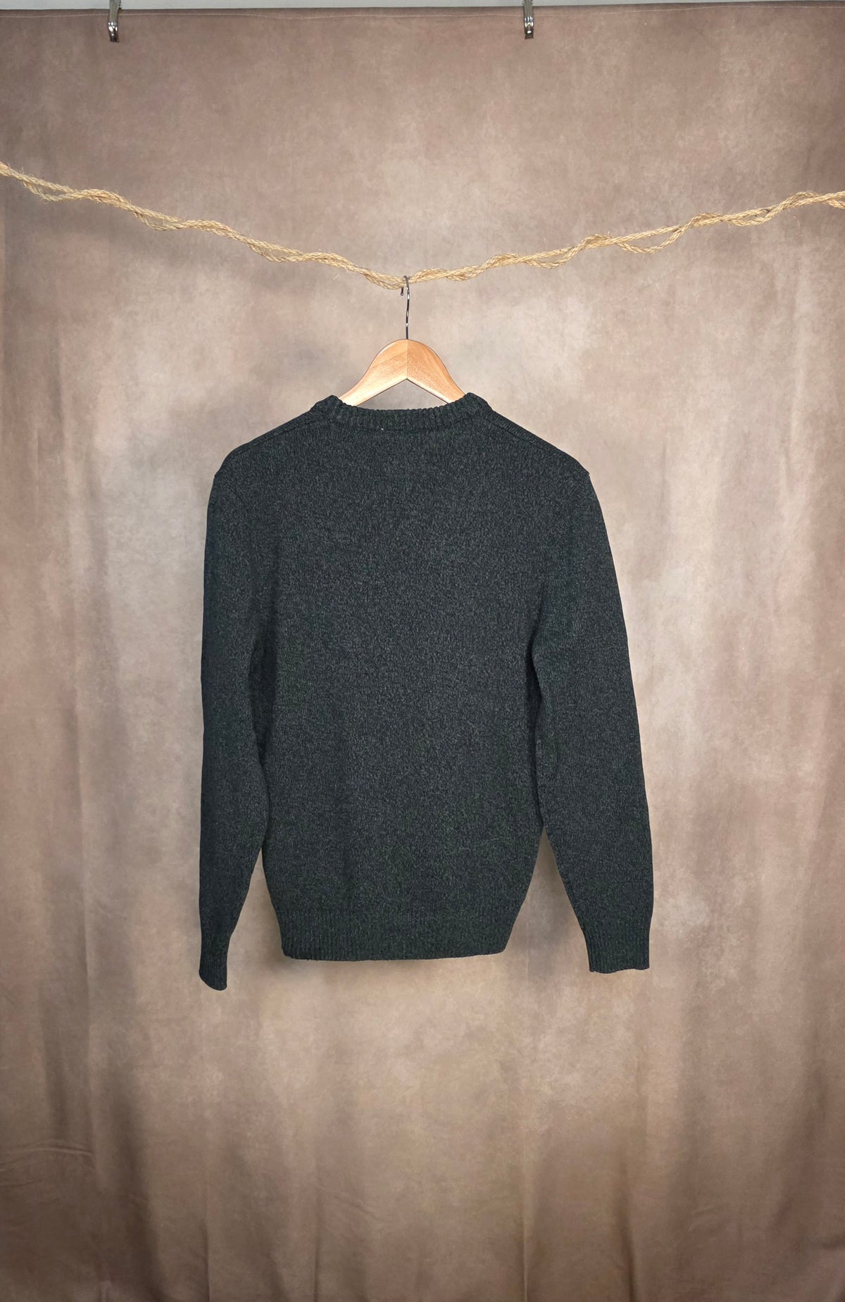 Maglia girocollo verde scuro